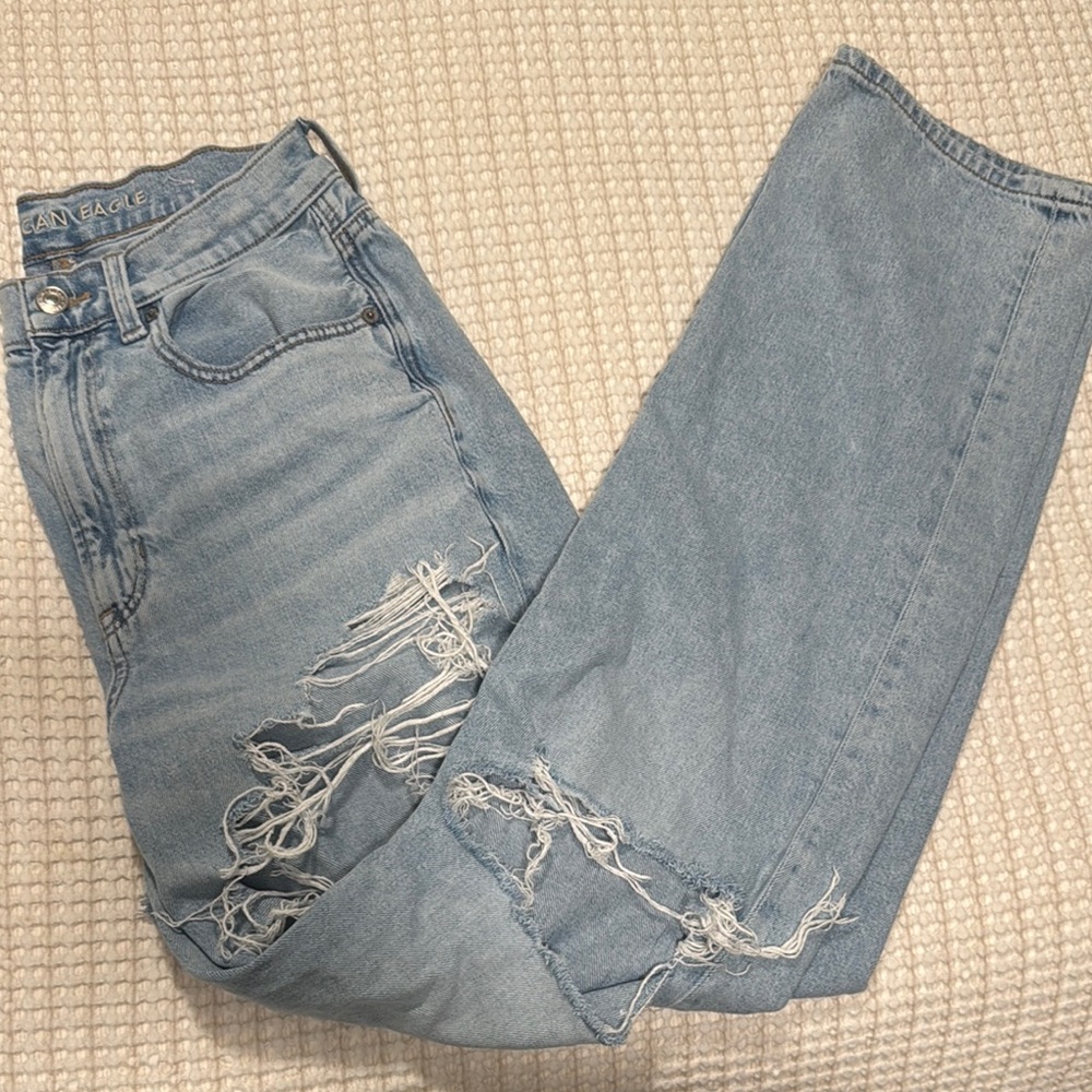 American Eagle Outfitters Baggy Jeans Distressed